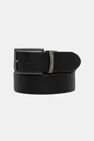 Kožený pásek Paul&Shark pánský, černá barva, 15316000