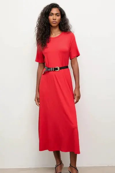 Šaty Answear.LAB červená barva, maxi