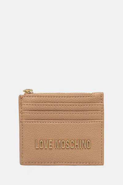 Peněženka Love Moschino dámská, béžová barva, JC5704PP1NLD0104