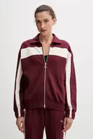 Mikina Puma dámská, vínová barva, hladká, 632137