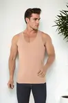 05355 Dewberry Mens Invisible Nude Color Undershirt-SKIN COLOR