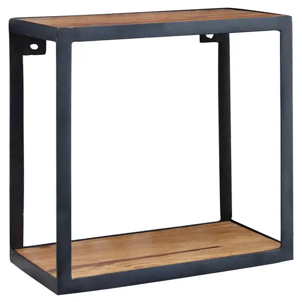 MID.YOU NÁSTĚNNÝ REGÁL, sheesham, barvy sheesham, 35/35/18 cm