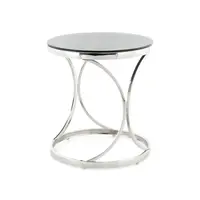 ODKLÁDACÍ STOLEK, černá, barvy stříbra