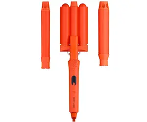 Multifunkční trojkulma pro různé styly Freylish Hair Curler Pro - 25 mm a 32 mm, oranžová + dárek zdarma