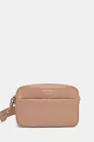 Kožená kabelka Emporio Armani béžová barva, EW003032 AF19229