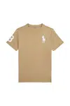 Bavlněné tričko Polo Ralph Lauren béžová barva, 323832907068