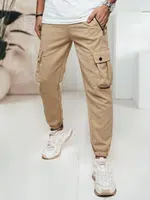 Spodnie męskie cargo khaki Dstreet