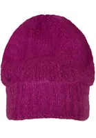 Knitted beanie - fuchsia