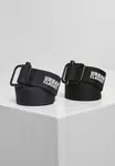 Industrial canvas belt 2 packs black/navy