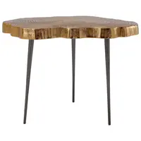 MID.YOU ODKLÁDACÍ STOLEK, černá, barvy zlata