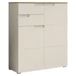 MID.YOU KOMODA, kašmírová, dub artisan, 100/119/40 cm