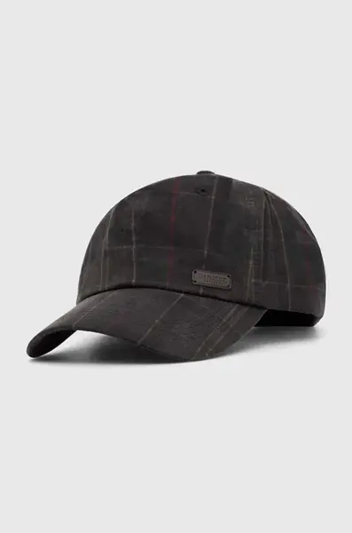 Bavlněná baseballová čepice Barbour Darwen Tartan Sports Cap