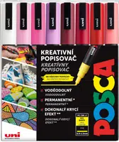 Sada akrylových fixů Uni Posca 3M 0,9-1,3mm 8ks Love