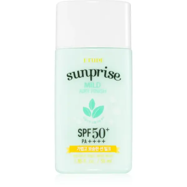 ETUDE Sunprise Mild Airy Finish minerální ochranný fluid na obličej SPF 50+ 55 ml
