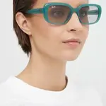 Sluneční brýle Ray-Ban dámské, zelená barva, 0RB4421D