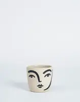 In August Company Small Cup Face Black