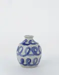 In August Company Small Vase Blue Curls