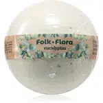 Folk & Flora Eucalyptus koupelová bomba se zklidňujícím účinkem 130 g