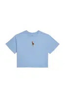 Tričko Polo Ralph Lauren modrá barva, 313970989002