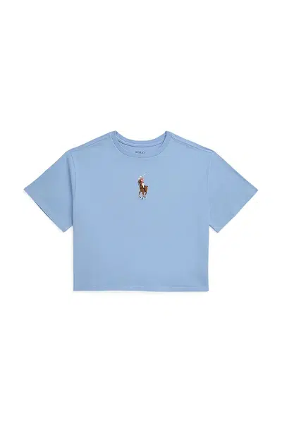Tričko Polo Ralph Lauren modrá barva, 313970989002