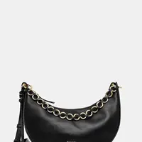 Kožená kabelka Tommy Hilfiger černá barva, AW0AW17467