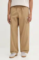 Bavlněné kalhoty adidas Originals Essentials pánské, zelená barva, JX3912