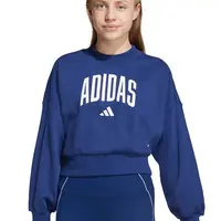 Dětská mikina adidas tmavomodrá barva, vzorovaná, JM1535