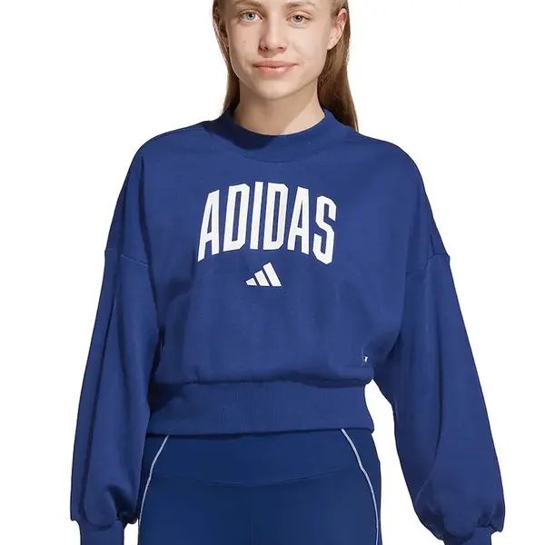 Dětská mikina adidas tmavomodrá barva, vzorovaná, JM1535