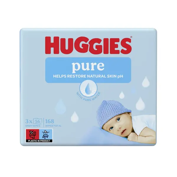 HUGGIES® Pure Triplo 3 x 56 ks