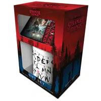 Dárková sada Stranger Things (hrnek, klíčenka, tácek)