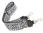 NovaKabelka.cz Látkový přídavný popruh ornamento nero