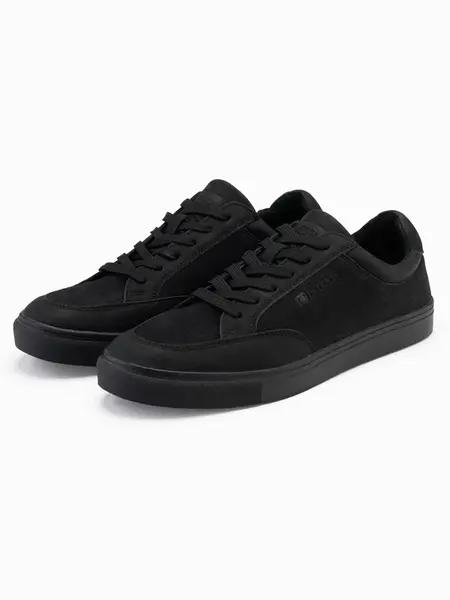 Ombre Monochromatic men's streetwear style shoes - black
