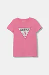 Dětské tričko Guess růžová barva, J2YI51 K6YW1