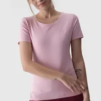 Dámské Hladké Tričko S Logem Růžové 4F 4FWMM00TTS