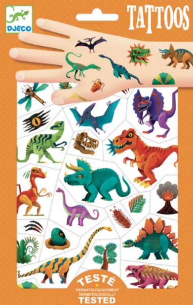 DJECO Tetování Svět dinosaurů