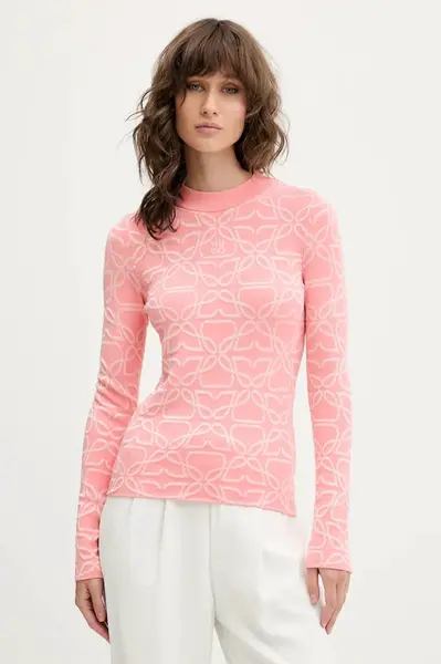 Svetr HUGO Satero dámský, růžová barva, 50542604