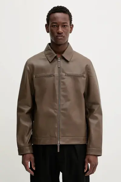 Kožená bunda Calvin Klein