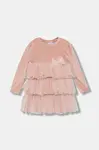 Dívčí šaty Jamiks ADEL růžová barva, mini, JZI224