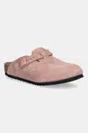 Dětské semišové pantofle Birkenstock Boston růžová barva, 1030464