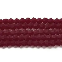 Imitate Austrian Crystal Frosted Glass Beads Strands