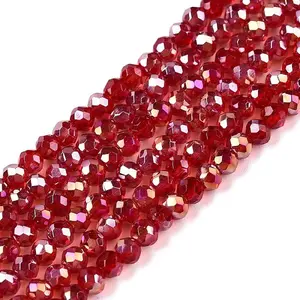 Electroplate Glass Beads Strands