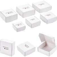 24Pcs 6 Styles Paper with PVC Candy Boxes