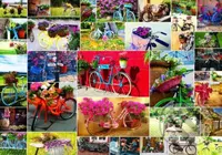 Collage - Bikes - puzzle z kategorie Umělecké