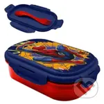 Plastový box na desiatu s príborom Marvel - Spiderman: Kĺzanie po pavučine