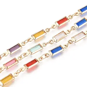 Handmade Brass Rectangle Link Chains