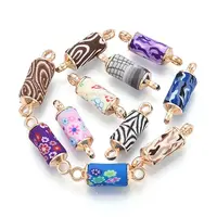 Polymer Clay Column Links Connector Charms