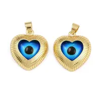 Eye Theme Brass Glass Pendants