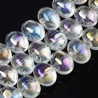 Electroplate Glass Beads Strand
