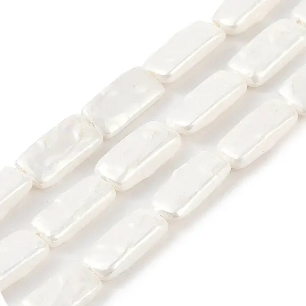 Electroplated Shell Pearl Beads Strands