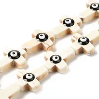 Synthetic Turquoise Enamel Beads Strands